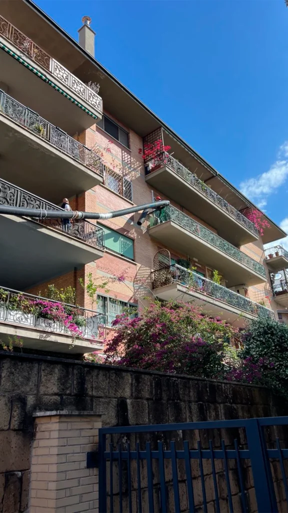 Aspirazione a risucchio per ristrutturazione appartamento in condominio