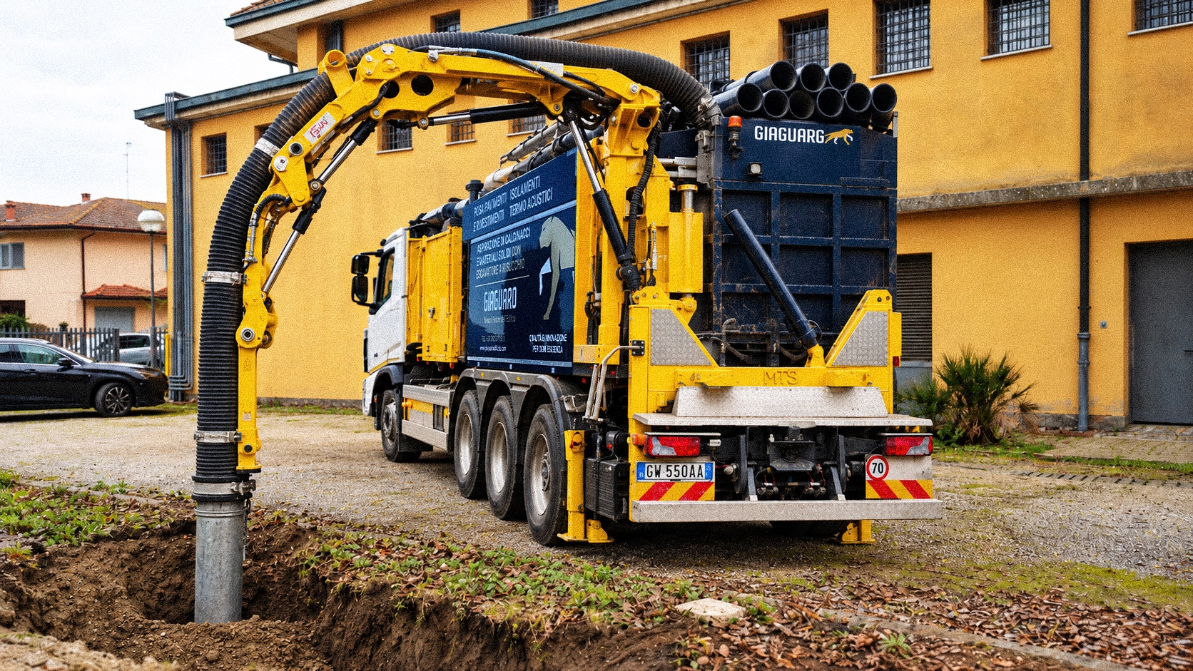 Camion per aspirazione fanghi Giaguaro Edilizia